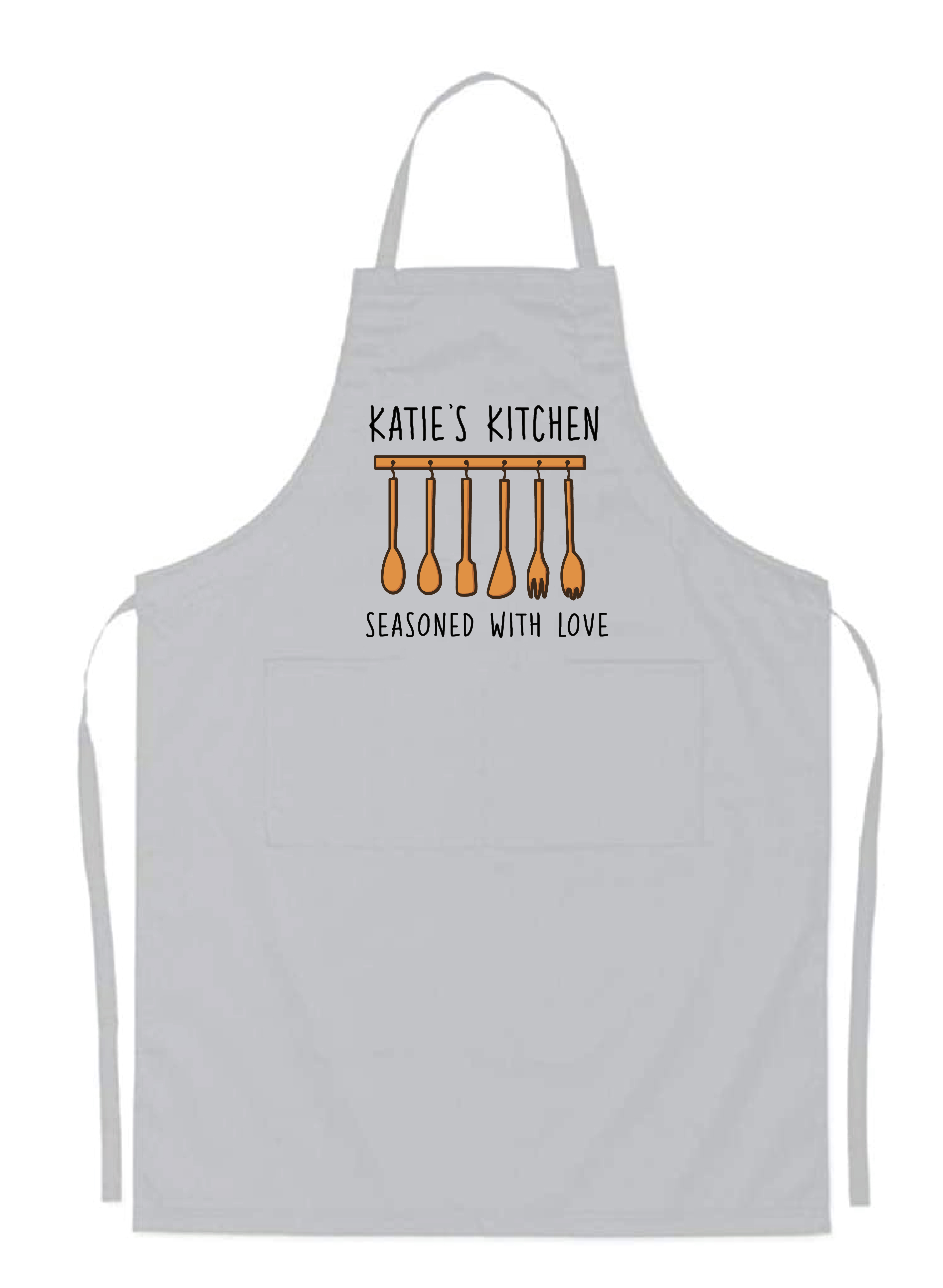 Personalised Kitchen Gear White Adjustable Cooking Apron